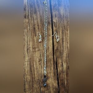 Silver Heart Jewelry Set